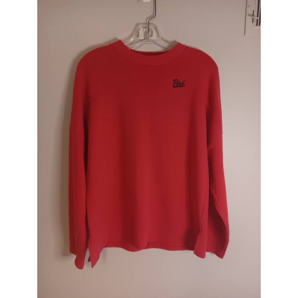 Pink By Victoria's Secret Pullover Sweatshirt Sz Medium Graphic Print
